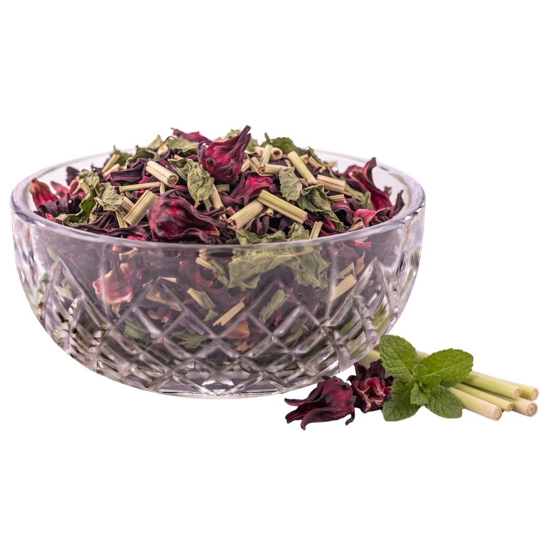 Ibuluxe Refreshing Peppermint Lemongrass Hibiscus Tea