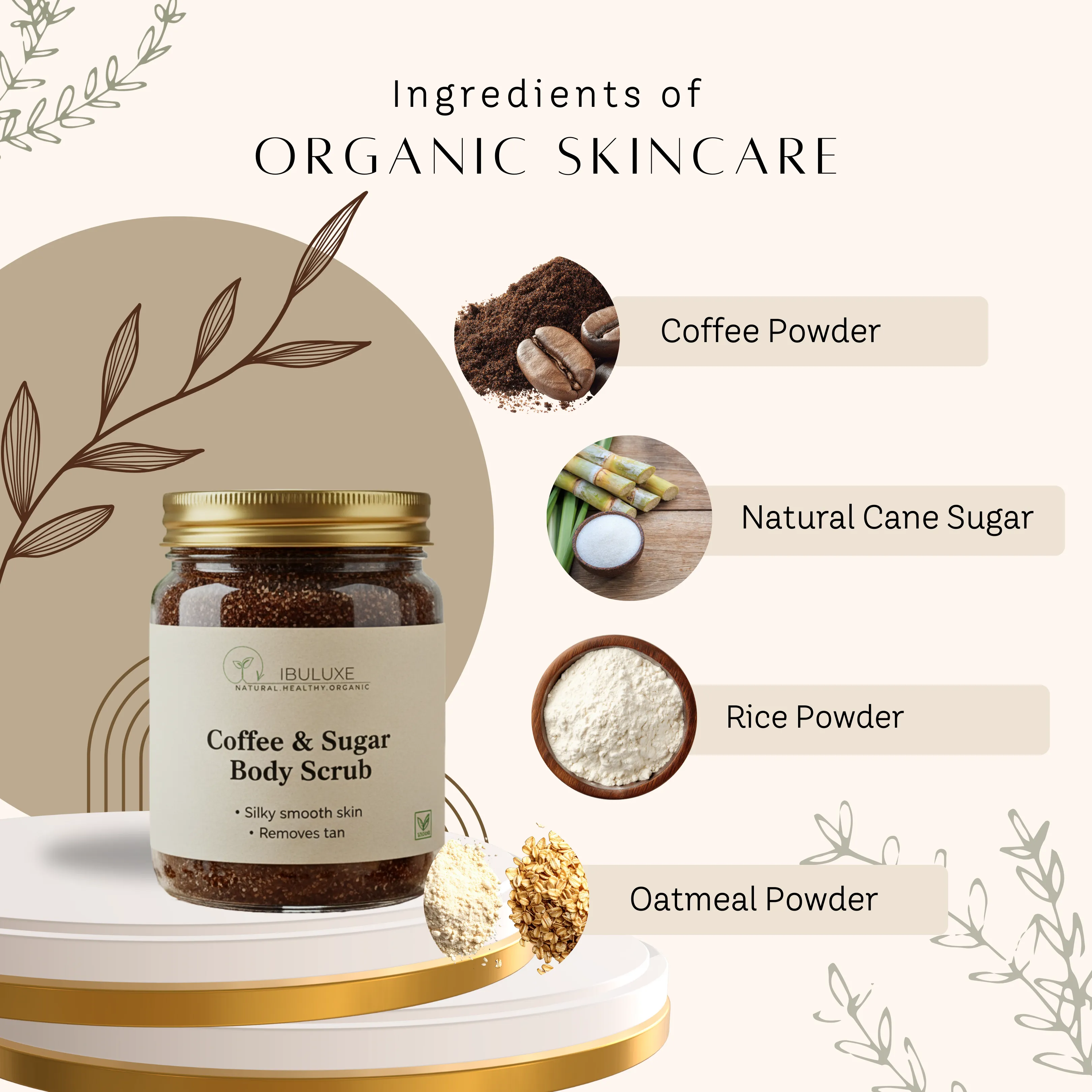 Coffee & sugar body scrub