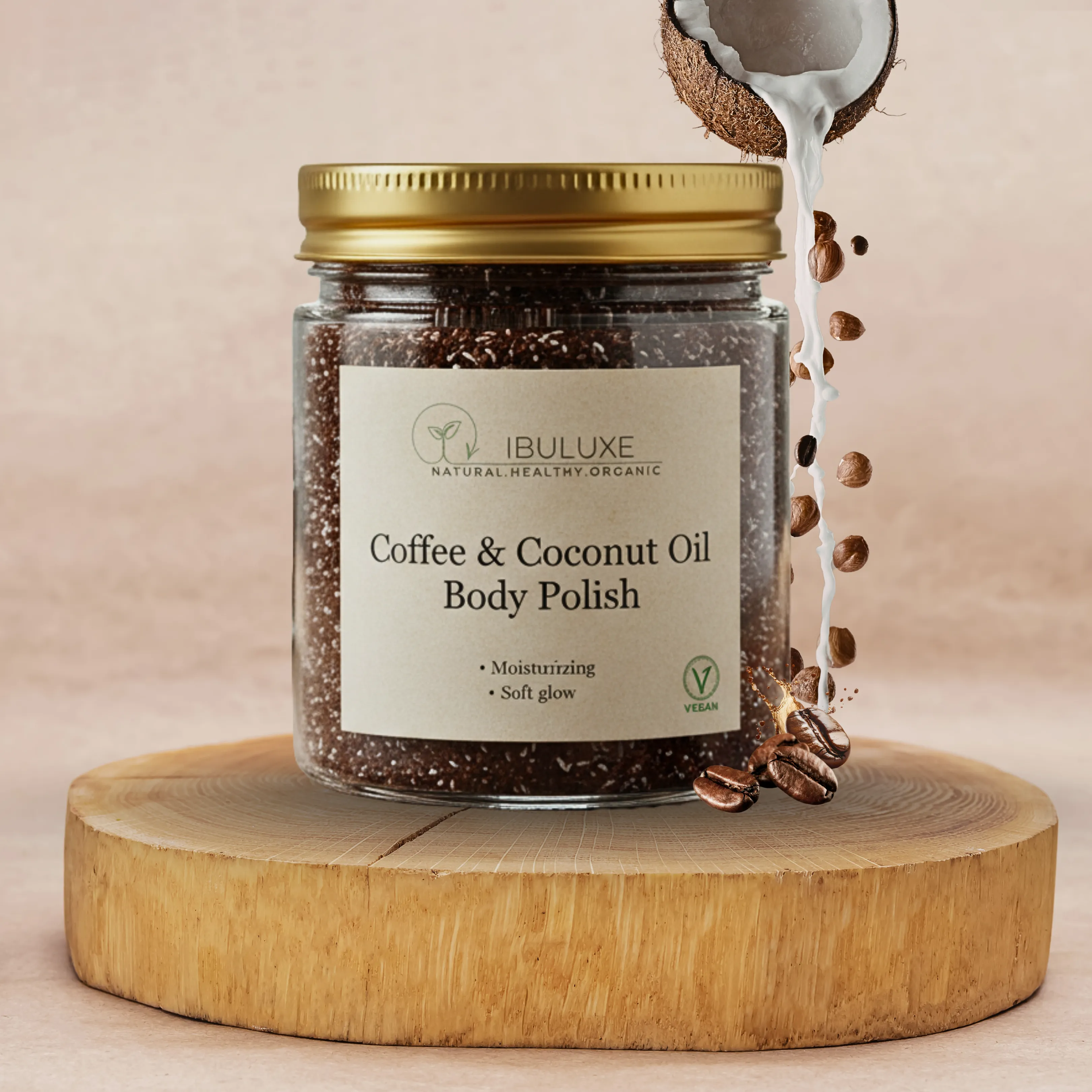 Coffee & coconut oil body polish