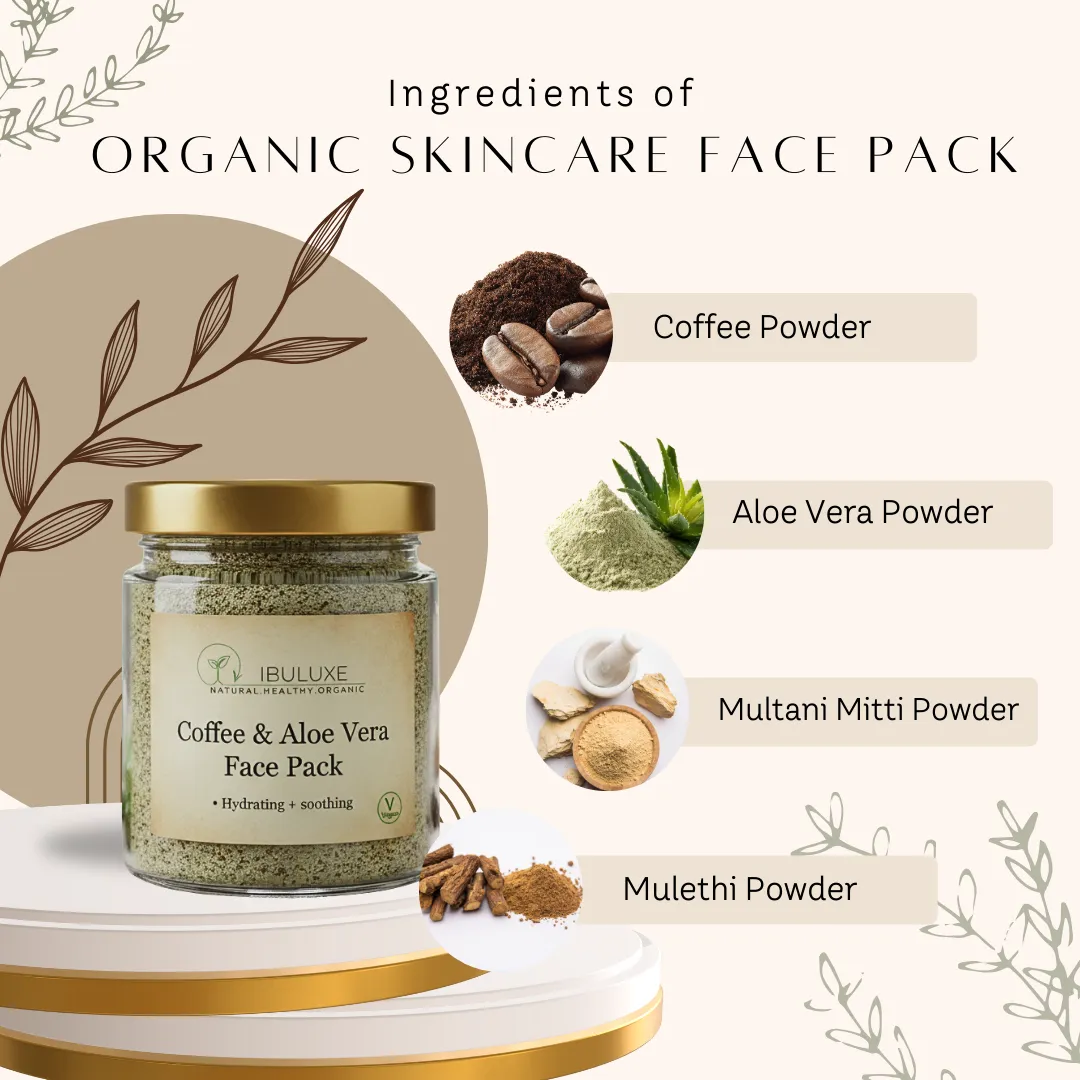 Coffee & aloe vera face mask